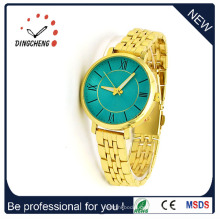 Schlanke Strass Edelstahl Genf Watch Lady Frauen Mädchen (DC-178)